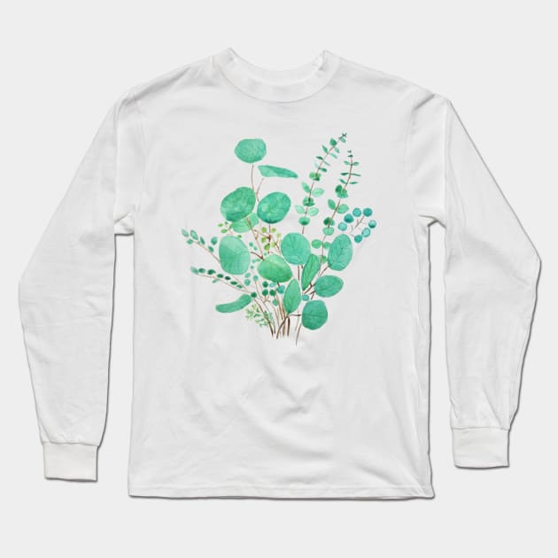 eucalyptus leaf arrangement 2020 Long Sleeve T-Shirt by colorandcolor